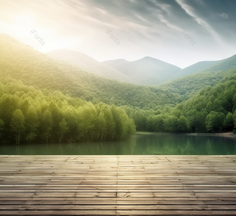 绿色森林木板自然风景河流背景,高清,摄影图,摄影图片,图片大全,摄影图免费下载
